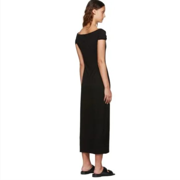 NEW  Reformation Jamen Off Shoulder Knit Midi Dress in Black Size M #1412 - Picture 6 of 11